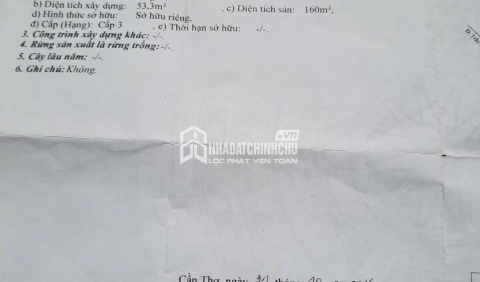 BÁN NHÀ 1 TRỆT 2 LẦU HẺM 151 HUỲNH CƯƠNG - PHƯỜNG AN CƯ, TP CẦN THƠ - 6 TỶ 999 TRIỆU